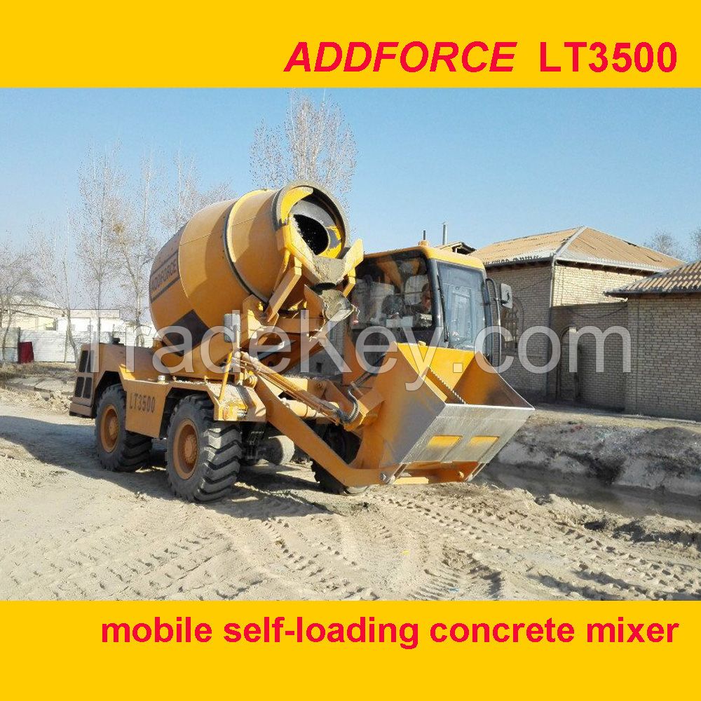 ADDFORCE mobile self-loading concrete mixer