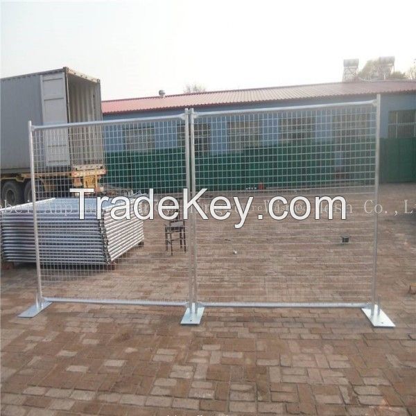 customized steel galvanized temporary fence