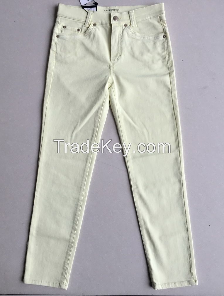 ladys jeans high quality OEM for big garments brands