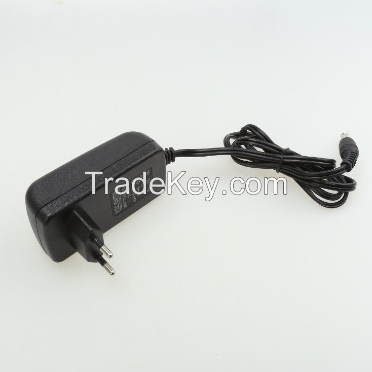 12V 1A 100-240VAC AC/DC Adapter Charger Power Supply EU Plug (Black)