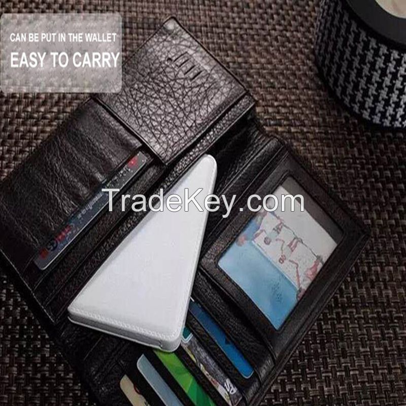 China Supplier 4000mah Portable Charger Power Bank Built with Cable