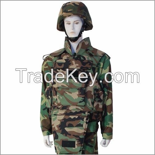 Removable complete protection Bullet-proof Jacket with groin, Army anti-bullet garment