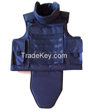 High performance Bullet-proof Jacket with groin, PE/kevlar/aramid ballistic Jacket