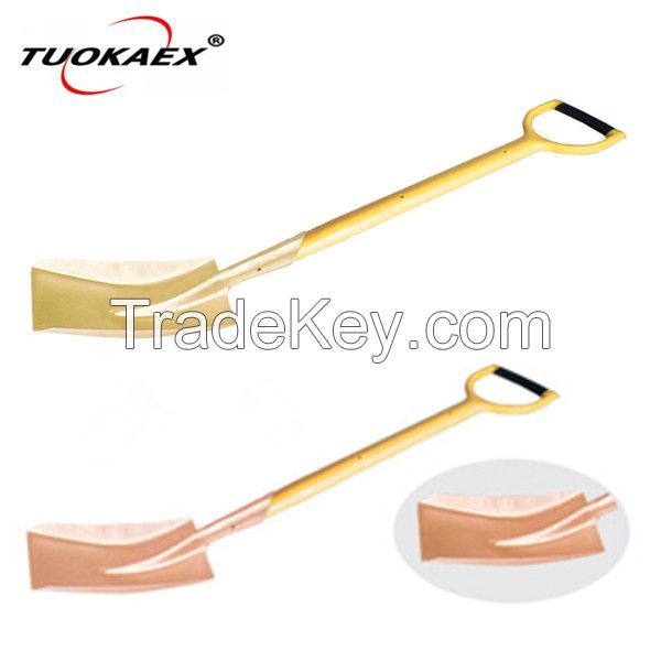 Safety hand tools non sparking square shovel