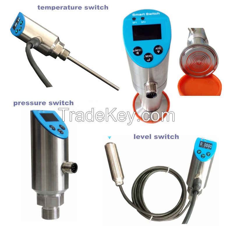 Sanitary Vegetable Oil Precision Pressure Switch with Rotable Luminious OLED