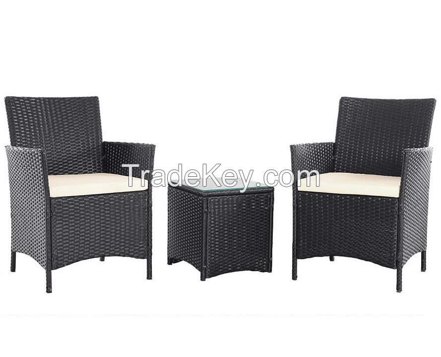 Factory wholesale rattan garden sets 2 seat outdoor furniture