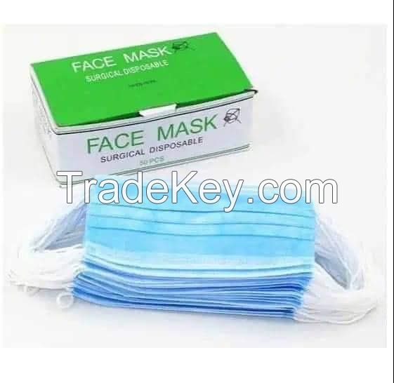 Buy surgical disposable face mask non woven 3ply face mask