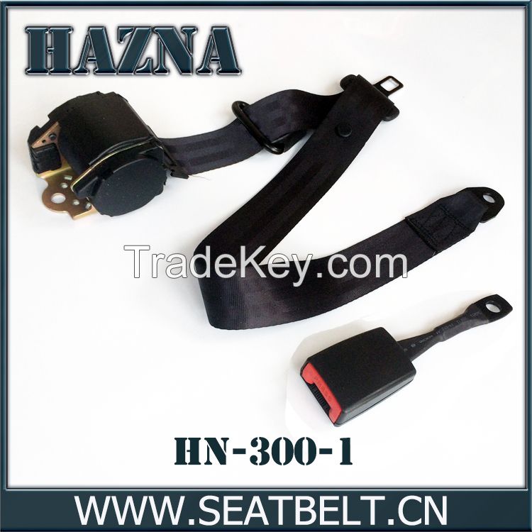 Three point retractable seat belt lap belt for bus truck vehicles