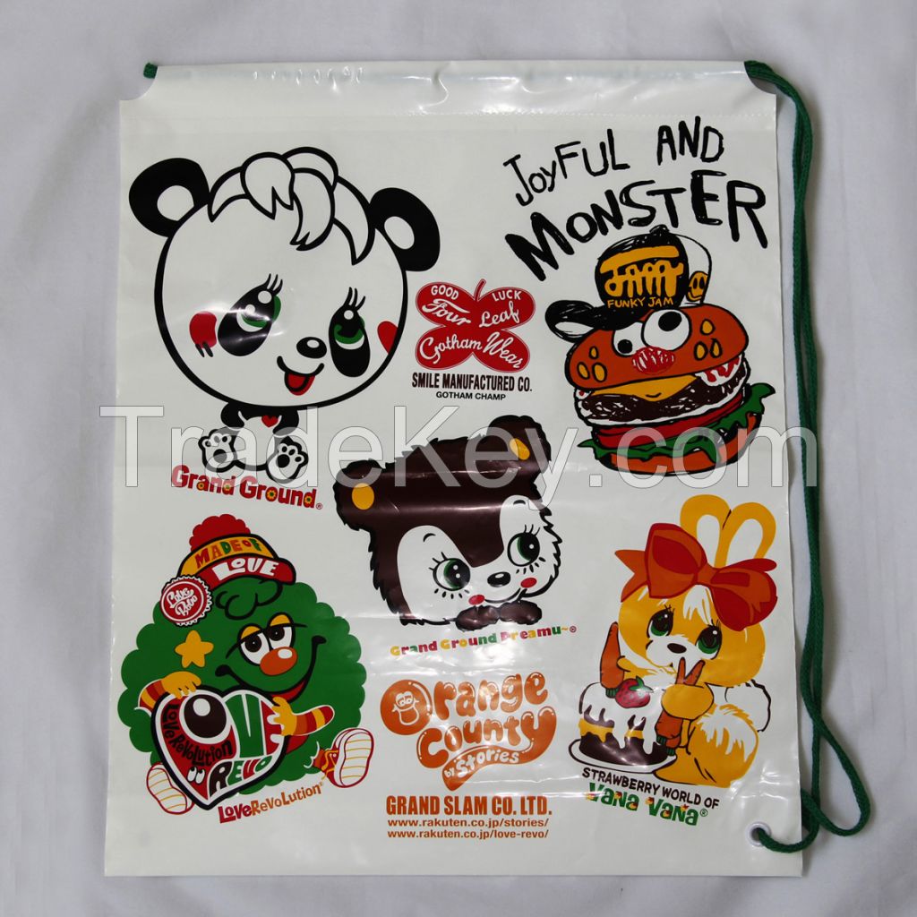 plastic drawstring bags