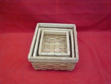 wooden basket in stock