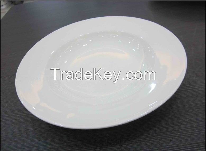 Wide Rim Round Soup Plate