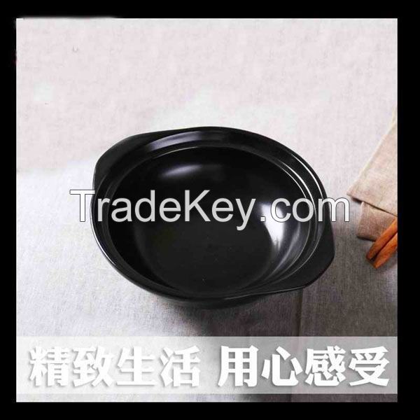 Flat Ceramic Casserole Pot for Claypot Rice