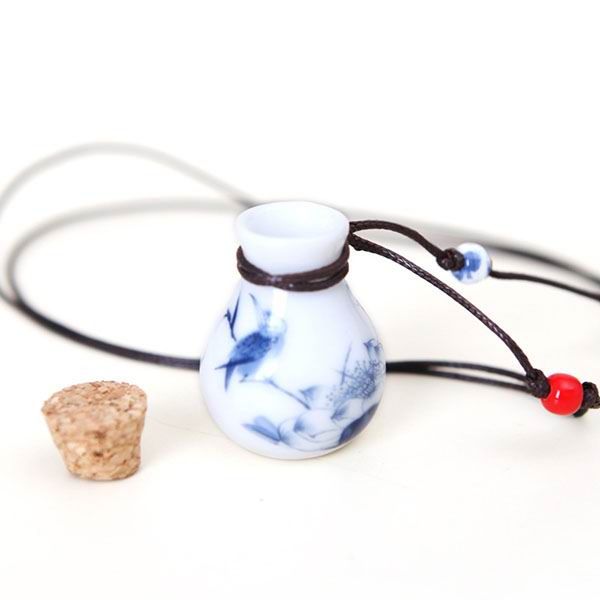 Perfume Bottle Porcelain Pendants