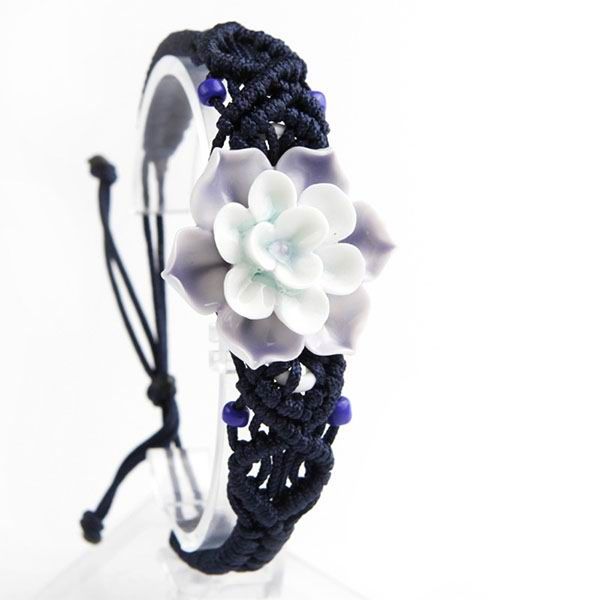 Lotus Flower Porcelain Bracelet