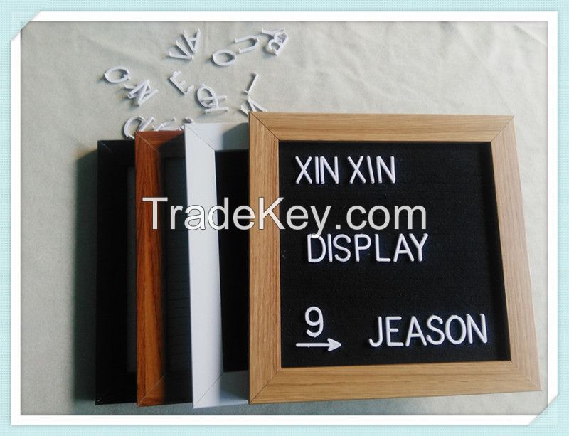 China popular felt letter board with insert plastic letters