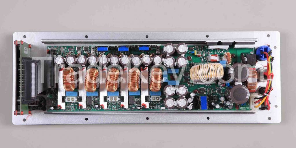 High power 3 channel amplifier with built-in 1in-3out German-made DSP (ALLDSP)