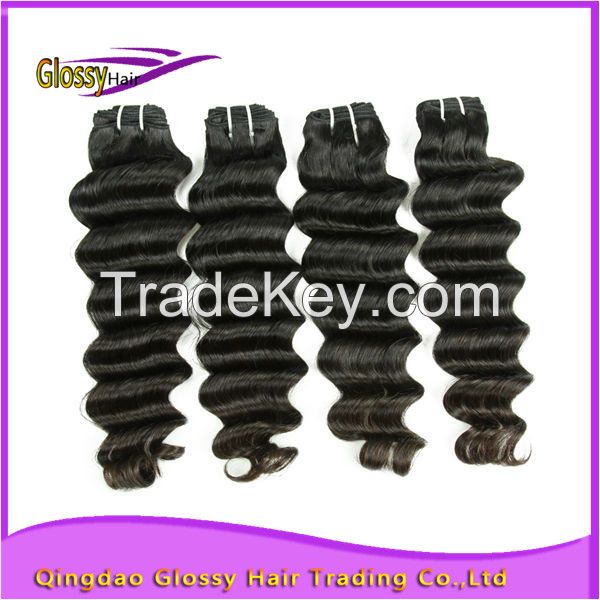 2016 double weft full cuticle no tangle no shedding human hair extensions