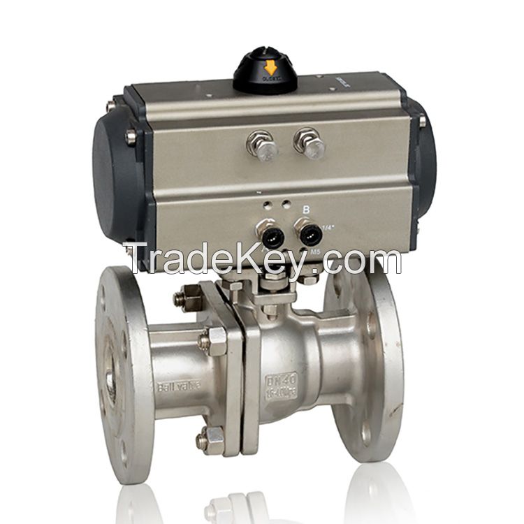 Pneumatic Ball Valve With Double Acting/single Acting Actuator