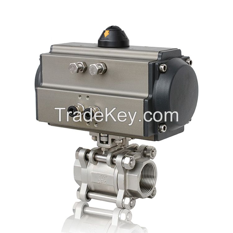 Pneumatic Ball Valve With Double Acting/single Acting Actuator