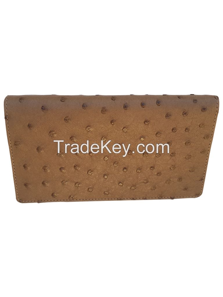 Ostrich Leather Wallet