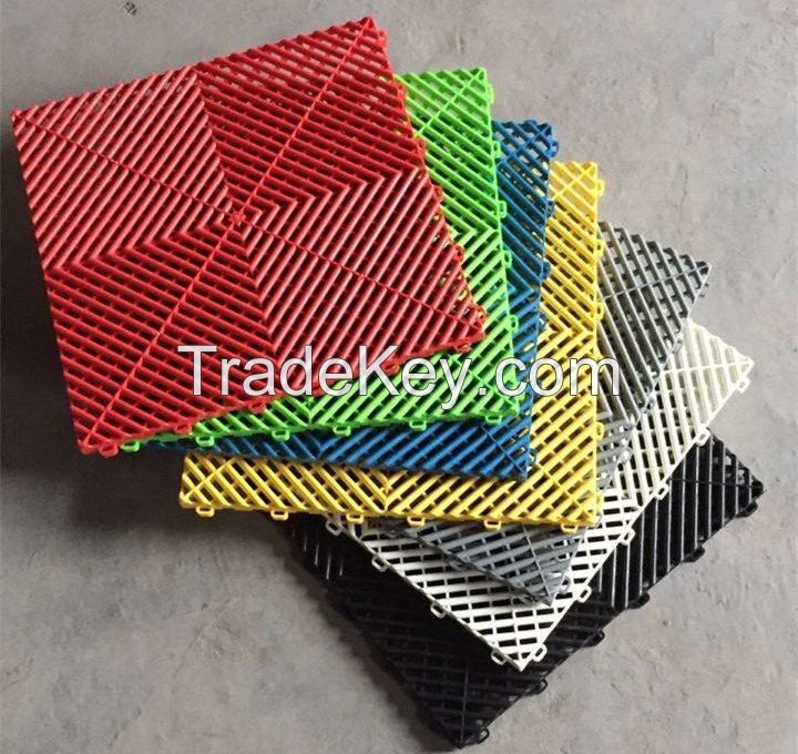 Plastic garage Flooring tile , garage flooring tile , interlocking garage flooring tile