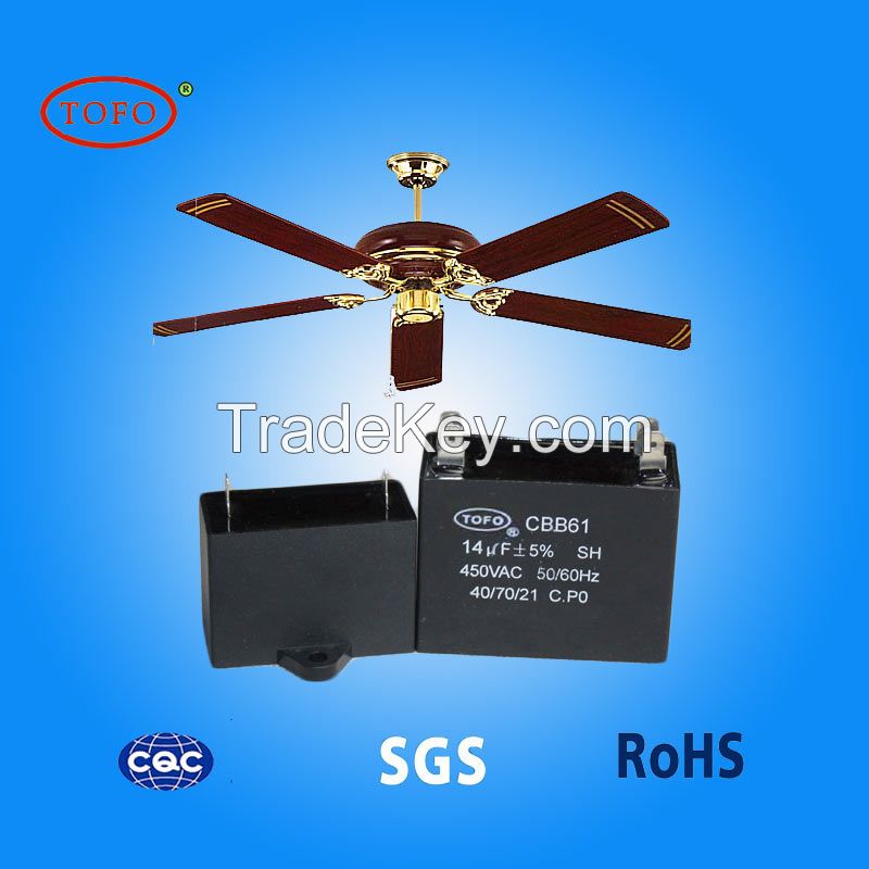 CBB61 fan ac motor capacitors