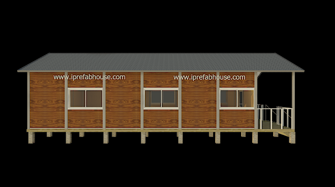 eco-friendly one floor  modular store,4 rooms ,1 stories