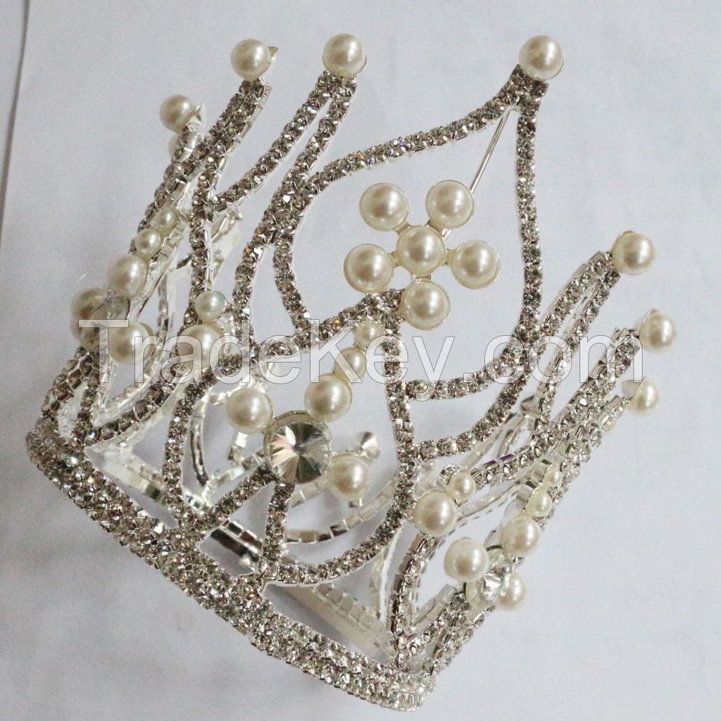 New Rhinestone round crown &amp;amp;amp;amp; tiaras , Fashion hair ornament , wedding accessories