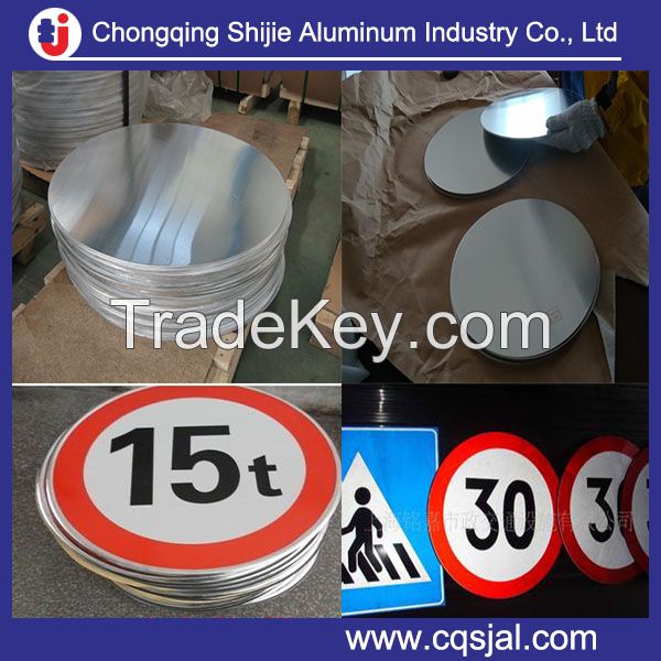 aluminum circle / disc sheet for cookware / traffic sign plate