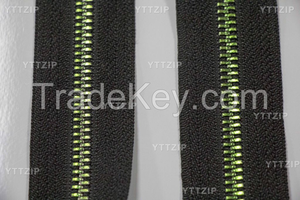 3# 5# metal zipper with special plating