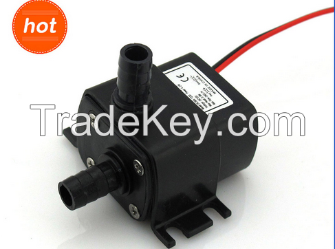 12V Mini DC Pump, 240LPH, 3M 4.2W, Submersible, Super long life&gt;30000