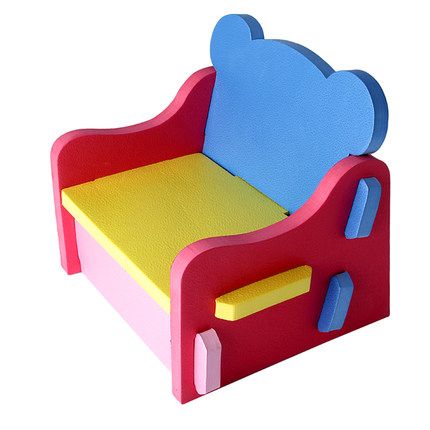 Meitoku Educational EVA Creative Chair, EVA Educational Toy, DIY EVA Baby Chair,Kid Safety Diy EVA Toy Chair