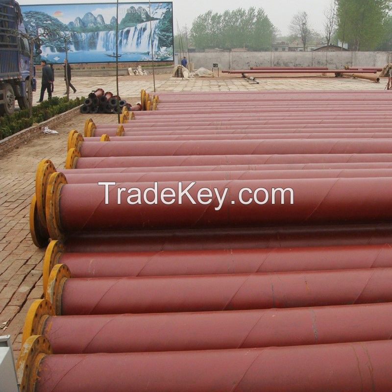 slurry uhmwpe lined steel mining pipe