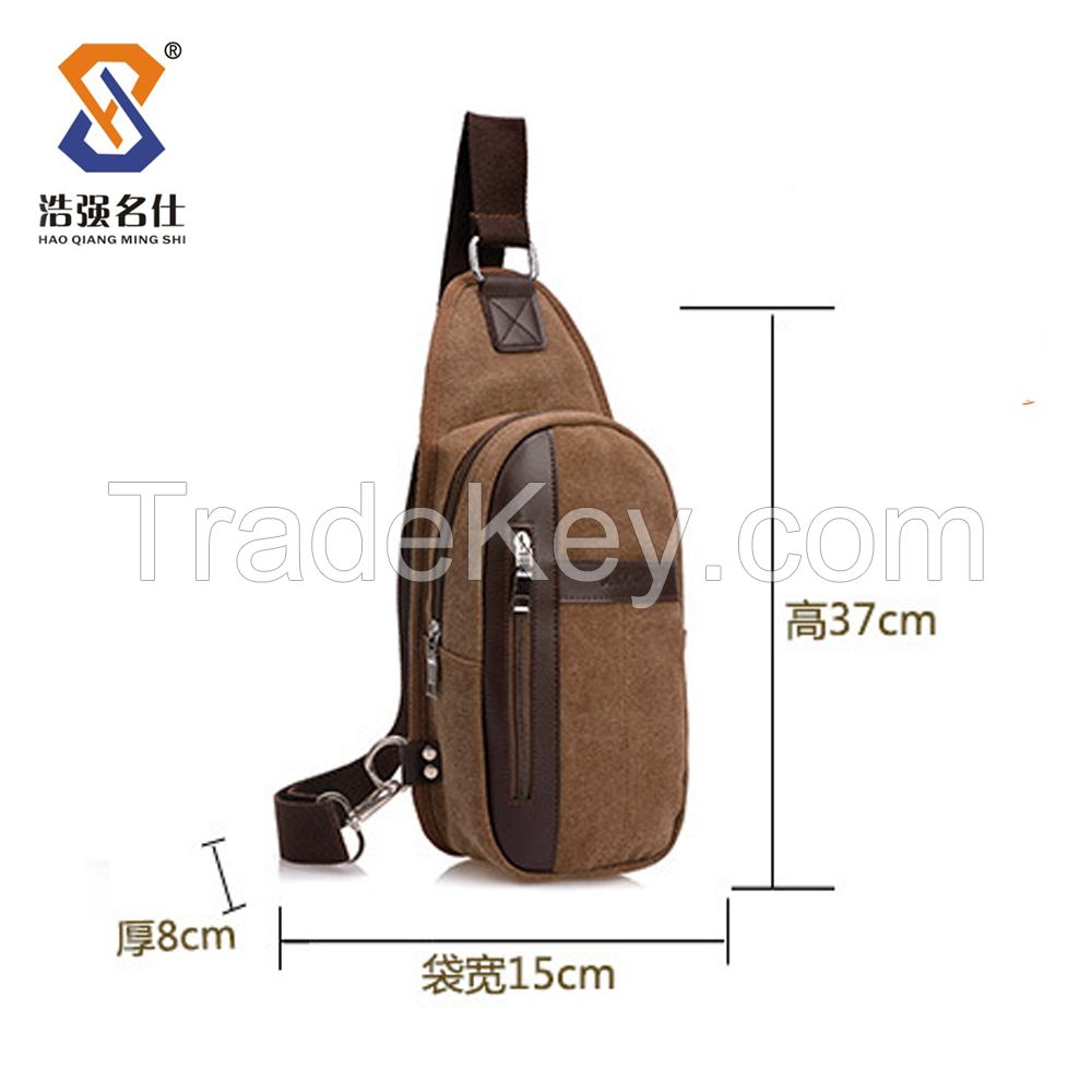 Factory New Canvas Bag/ Messenger Shoulder bags/ Men Bag/ Chest Bag/One strap bags