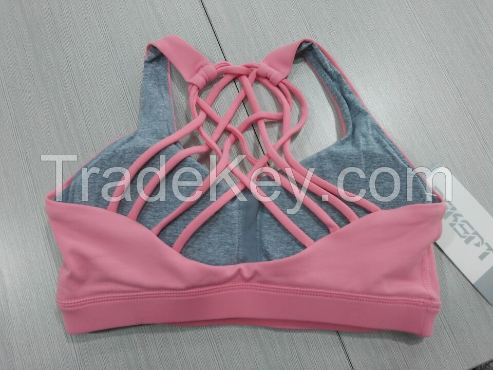 Fashion women fitness wear seamless yoga sport bra