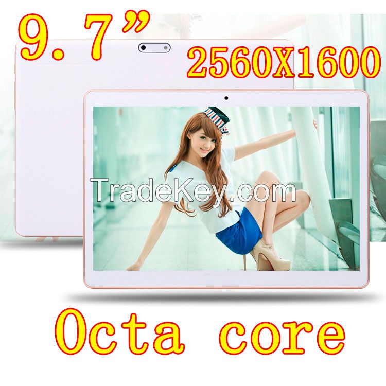 9.7 inch 3G Tablet PC Octa Core 4G RAM 64GB ROM Dual SIM Cards 8.0M