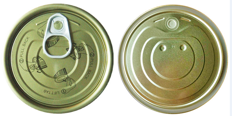 202# 209# 300# 307# 401#  Prime quality TFS or ETP Tinplate lid tin can cover for Tuna Fish ketchup