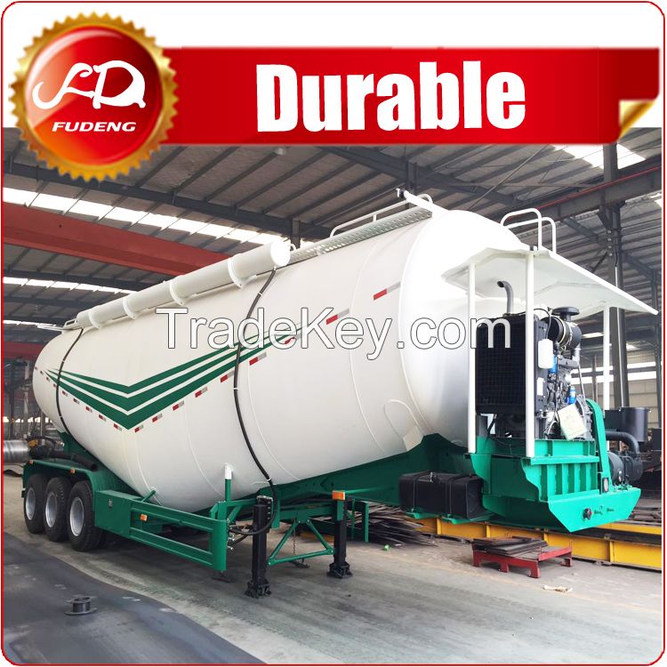 Bulk powder material transport truck tanker , 3 or 2 axle Cement Bulker semi trailer for sale in Pakistan