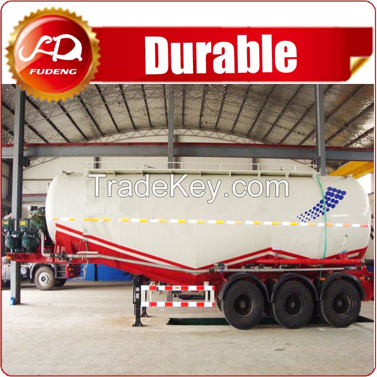 Bulk powder material transport truck tanker , 3 or 2 axle Cement Bulker semi trailer for sale in Pakistan