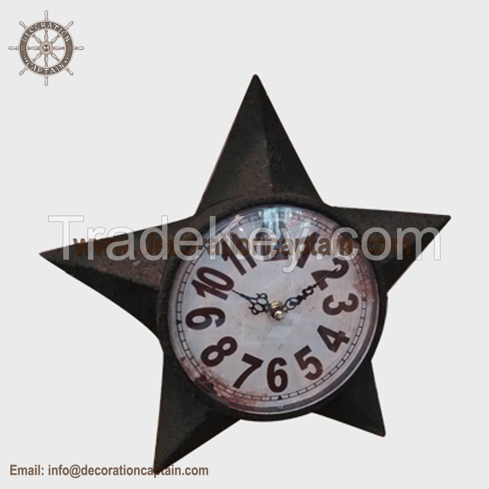 Antique metal clock wall art vintage industrial metal clock classic kitchen clocks