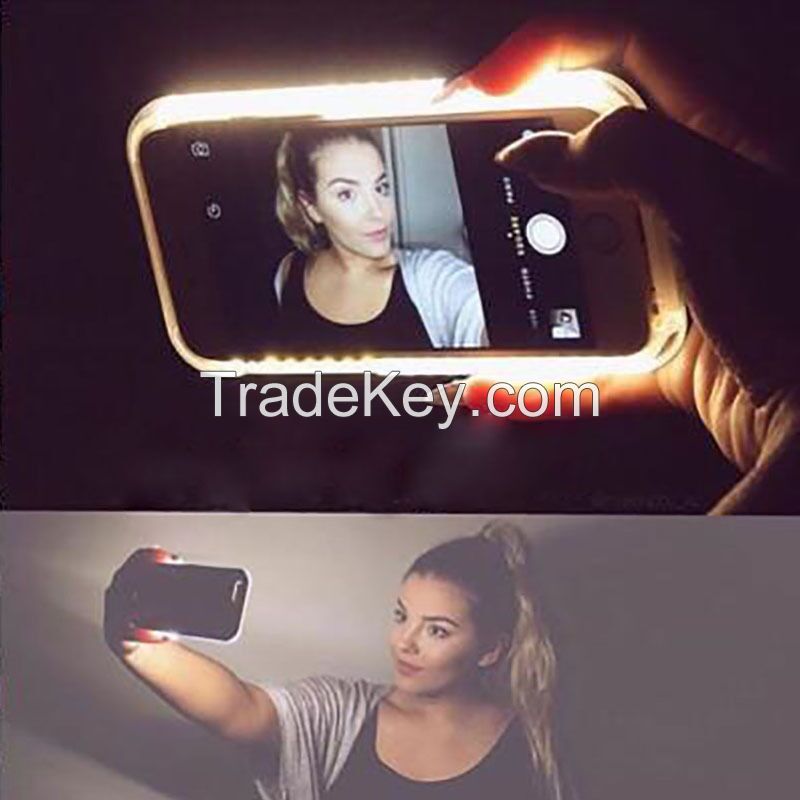 Selfie case illuminated cell phone case for selfie ring light for iphone 6/6S/6 Plus/6S Plus