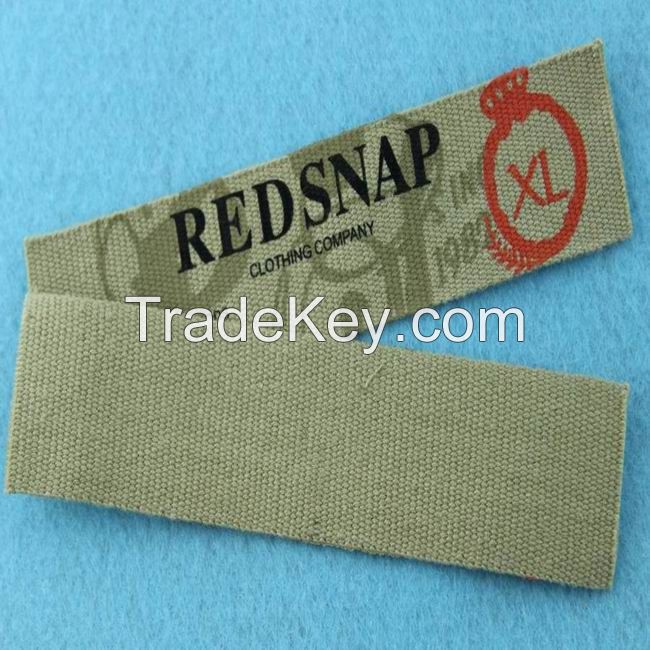 Custom washing labels for garment