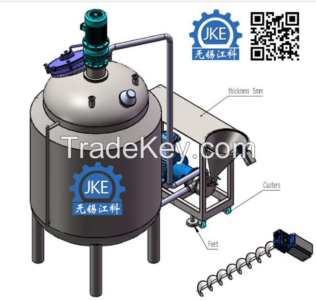 Industrial Chemical Mixing Tank with Agitator for Paint/Cosmetic/Food Processing