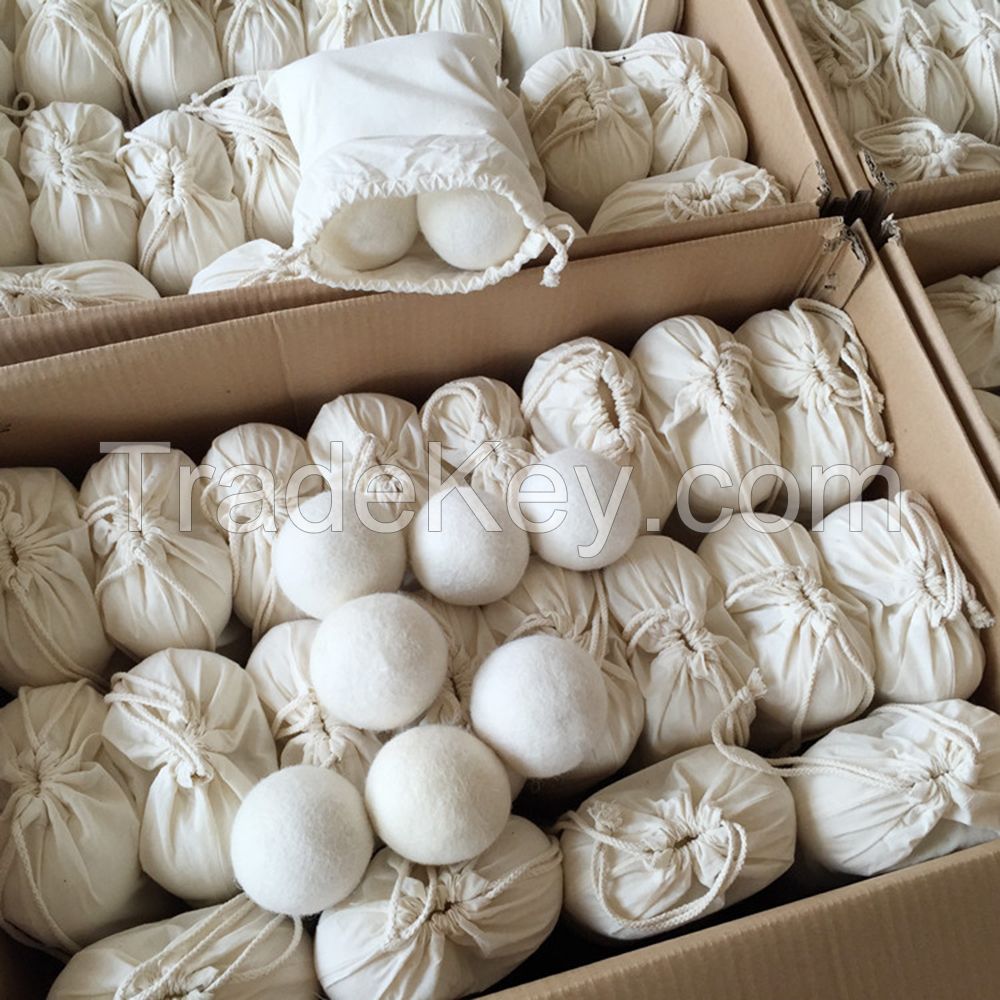 6-Pack XL wool dryer balls for laundry