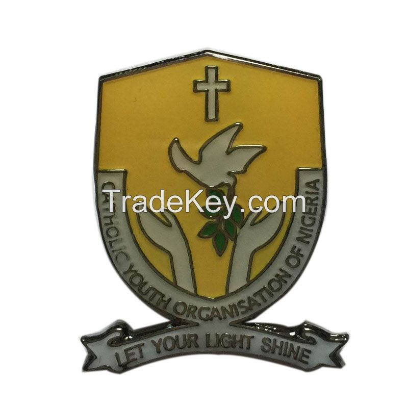 school enamel lapel pin