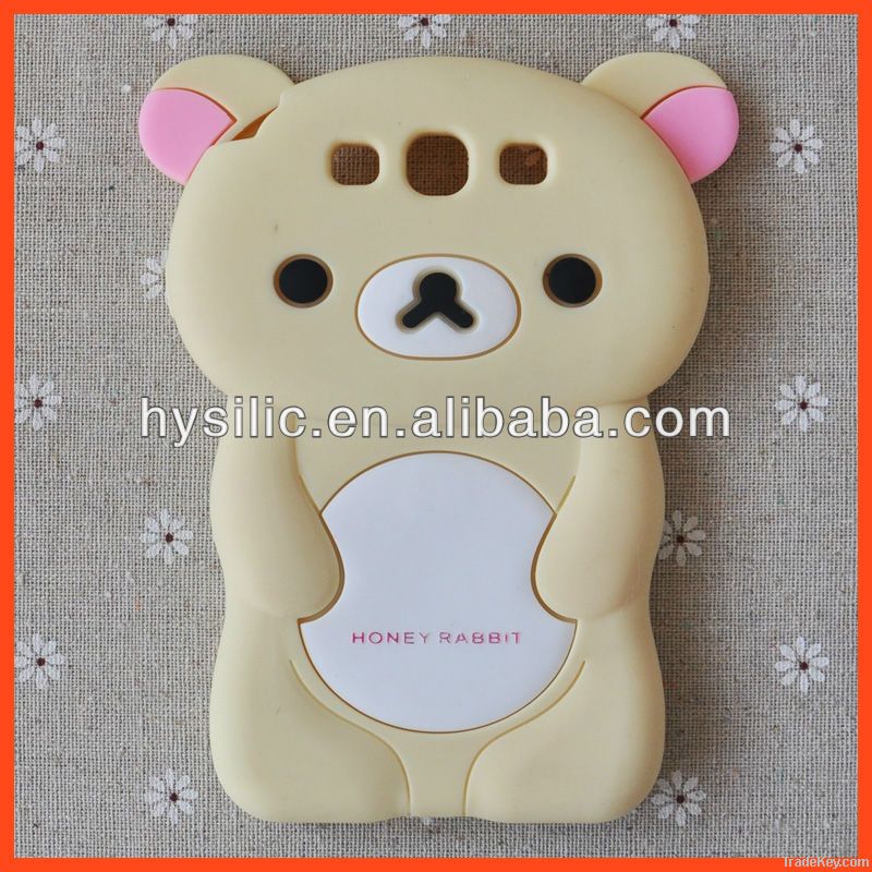 3D Rilakkuma silicone Case for Galaxy Siii