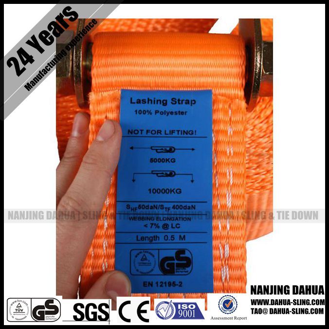 4'' ratchet cargo lashing Factory ISO