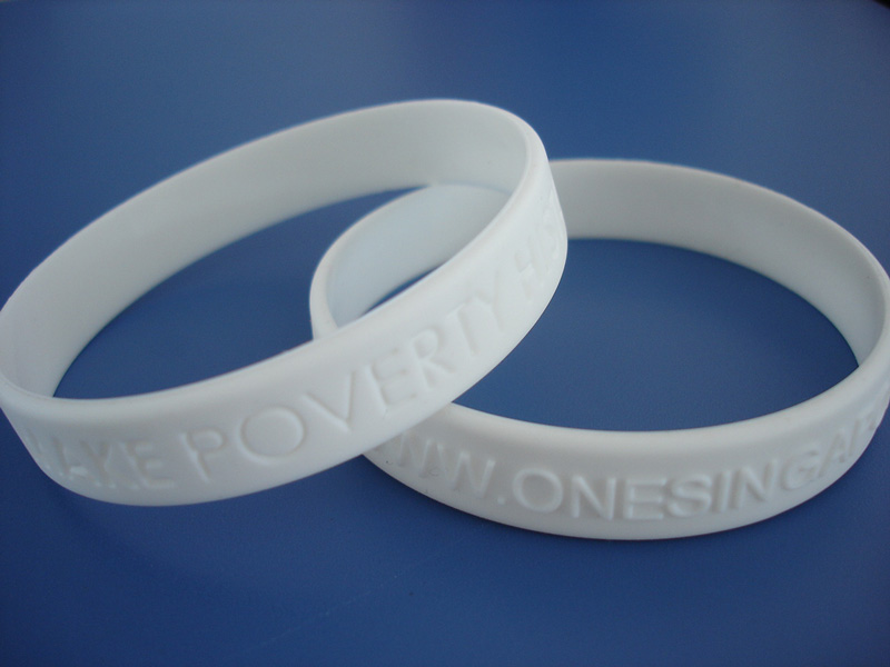 Silicone Debossed/Embossed bracelet