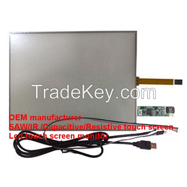 (10.4-22'') 10.4 inch  ITO  USB interface 5-wire resistive touchscreen