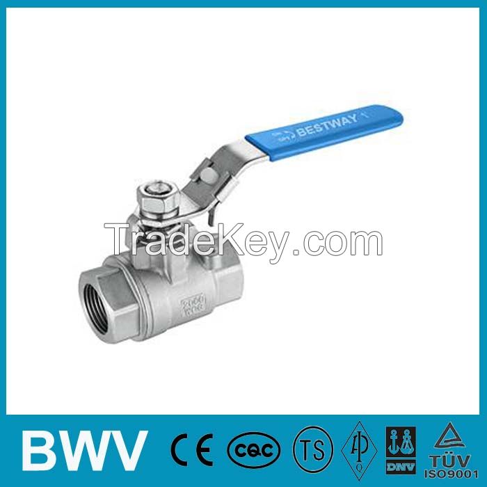 2PC Stainless Steel Ball Valve Threaded Ends 2000wog